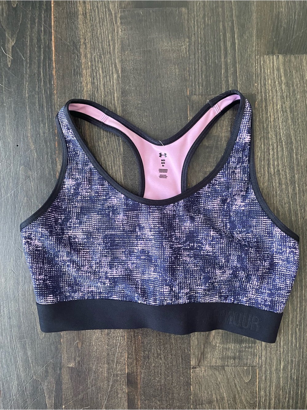 Under Armour Purple & Light Pink Racerback Sports Bra